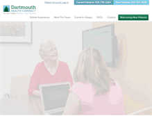 Tablet Screenshot of dartmouthhealthconnect.com